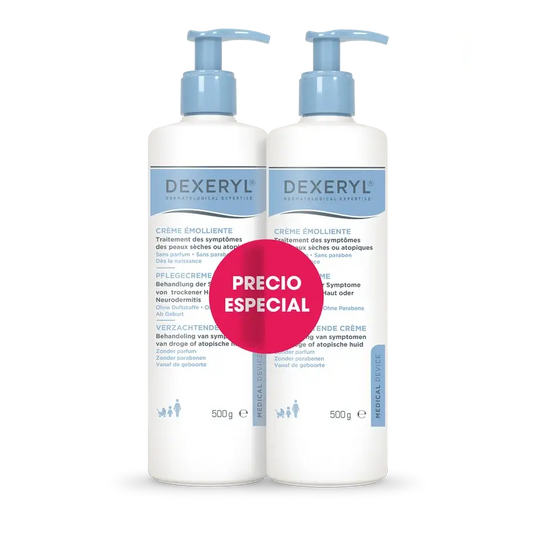 Dexeryl Kit Duo Emollient Cream , 2 x 500 gr