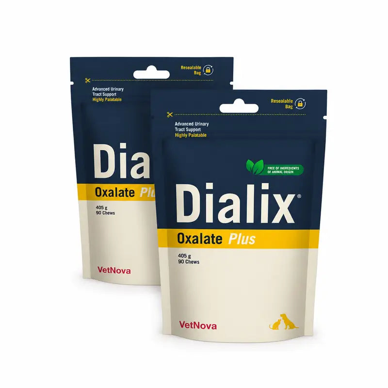 Dialix® Oxalate Plus Packung mit 2 x 90 Kautabletten – Neue vegane Rezeptur, 405 g