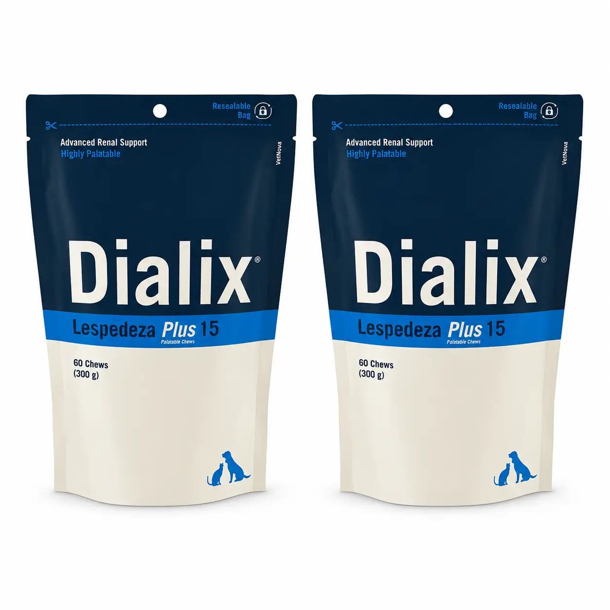 Dialix Vetnova Dialix Lespedeza 15, 60 Kaugummis, Packung 2