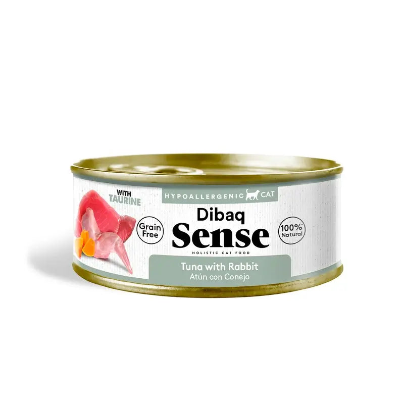 Dibaq Sense Wet Cat Food: Tuna with Rabbit, 12 x 70 g