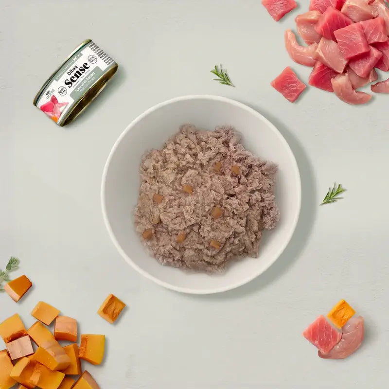 Dibaq Sense Wet Cat Food: Tuna with Rabbit, 12 x 70 g