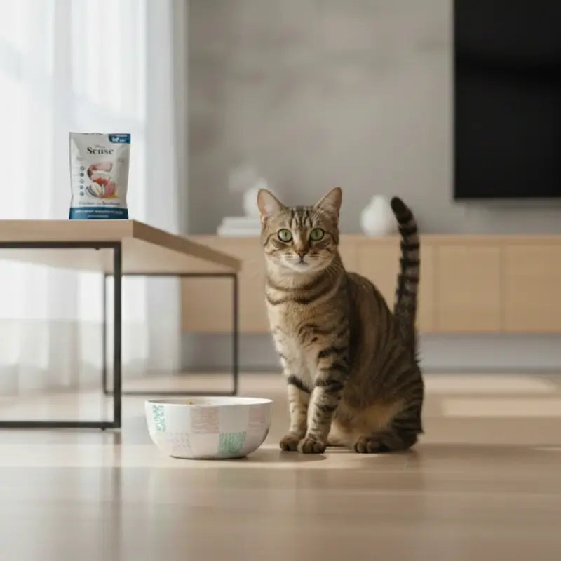 Dibaq Sense Wet Cat Food Bites in Sauce – Chicken with Sardines, 12 x 100 g