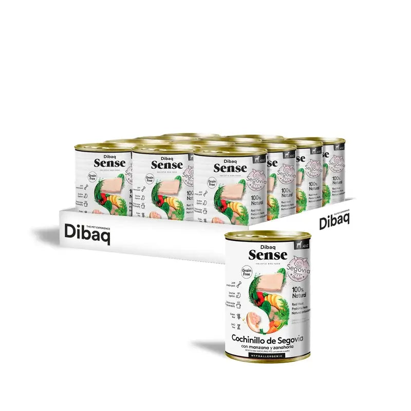 Dibaq Sense Wet Dog Food: Segovia Suckling Pig, 12 x 380 g