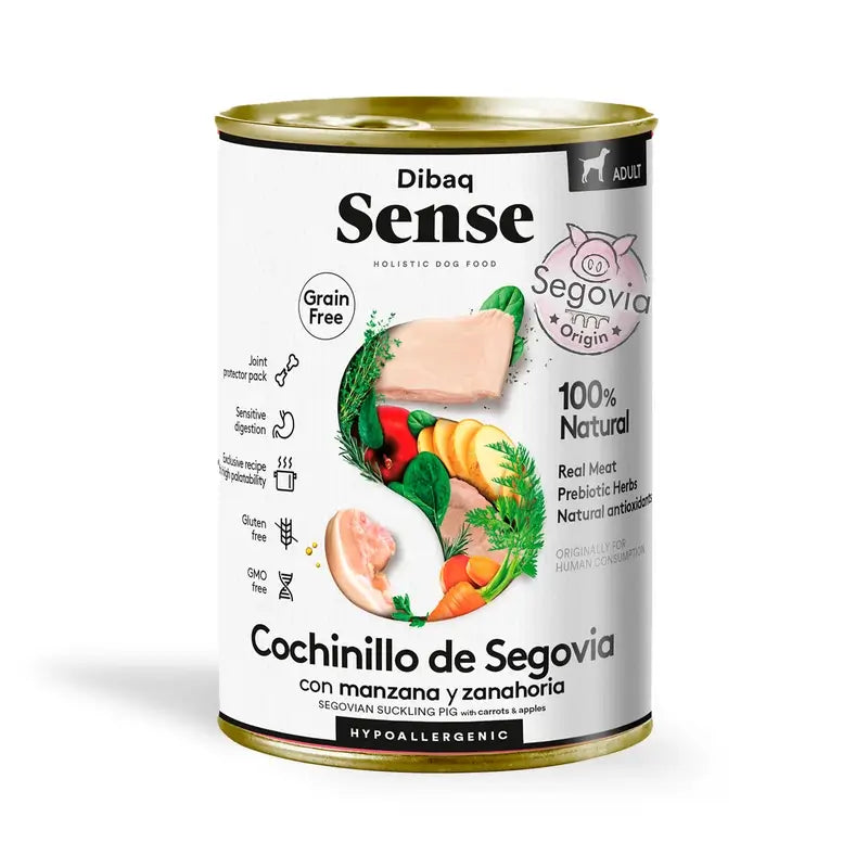 Dibaq Sense Wet Dog Food: Segovia Suckling Pig, 12 x 380 g