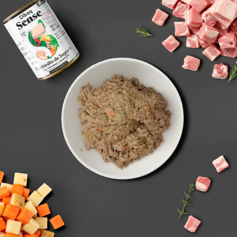 Dibaq Sense Wet Dog Food: Segovia Suckling Pig, 12 x 380 g