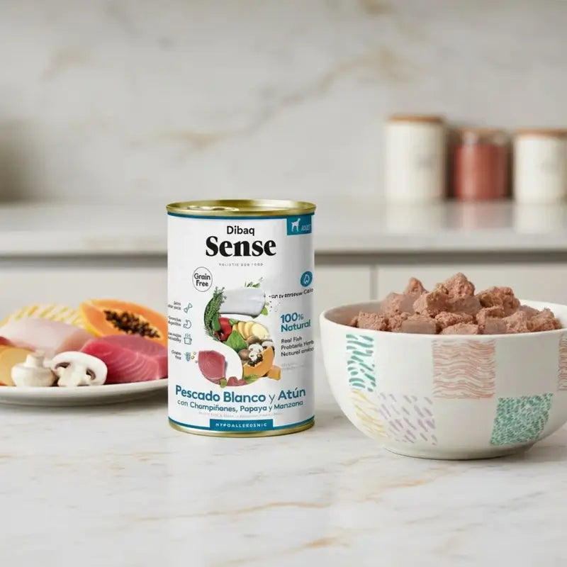 Dibaq Sense Wet Dog Food – White Fish and Tuna, 12 x 380 g
