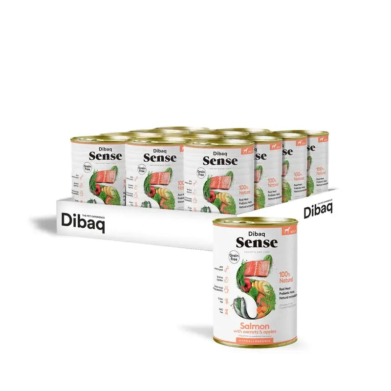 Dibaq Sense Wet Dog Food – Salmon, 12 x 380 g