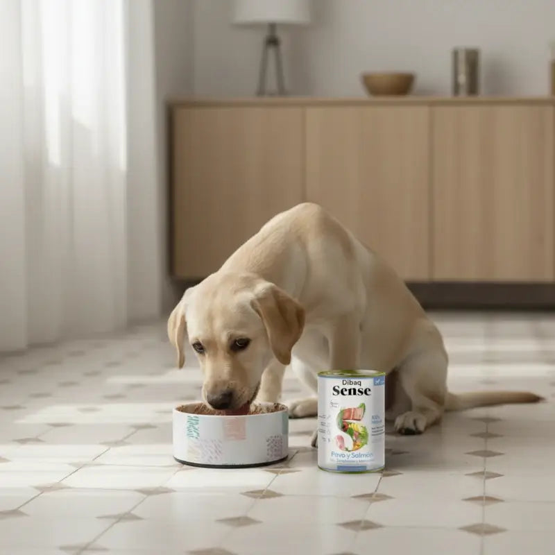 Dibaq Sense Wet Dog Food – Salmon and Turkey for Puppies, 12 x 380 g