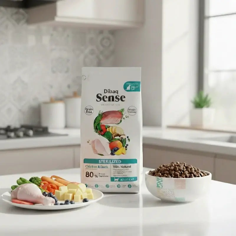 Dibaq Sense Grain-Free Cat Food for Neutered Cats, 1.5 kg