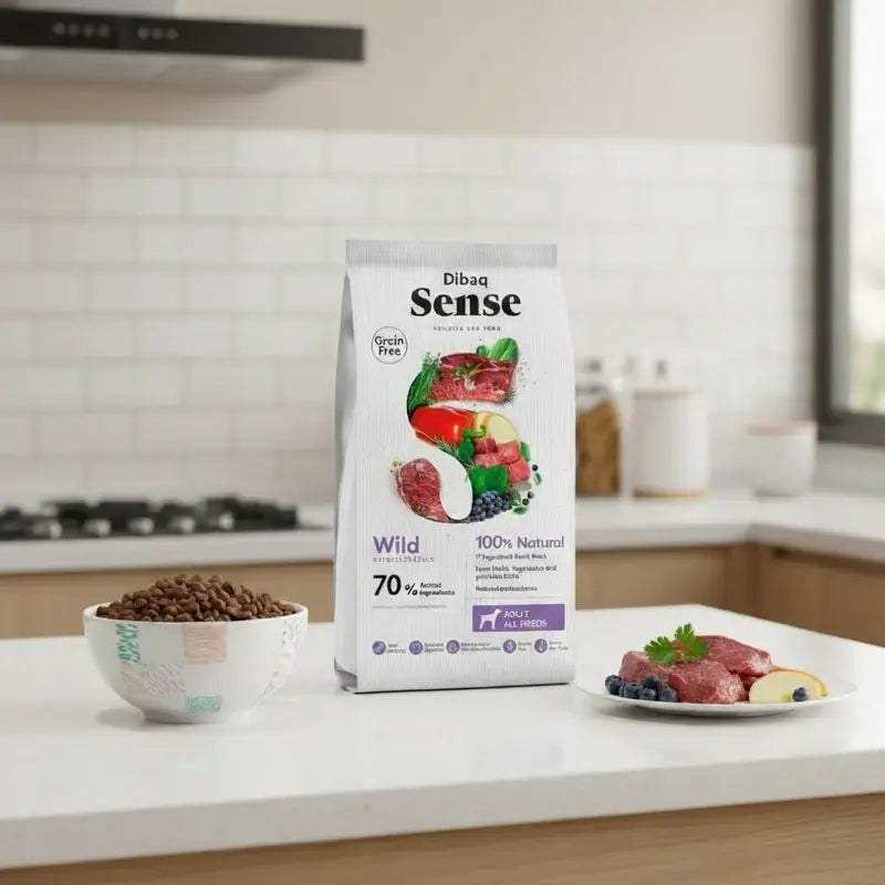 Dibaq Sense Grain-Free Dog Food with Wild Boar and Venison, 10 kg