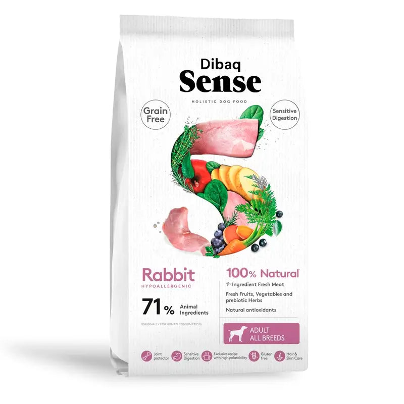 Dibaq Sense Grain-Free Sensitive Rabbit Dog Food, 2 kg