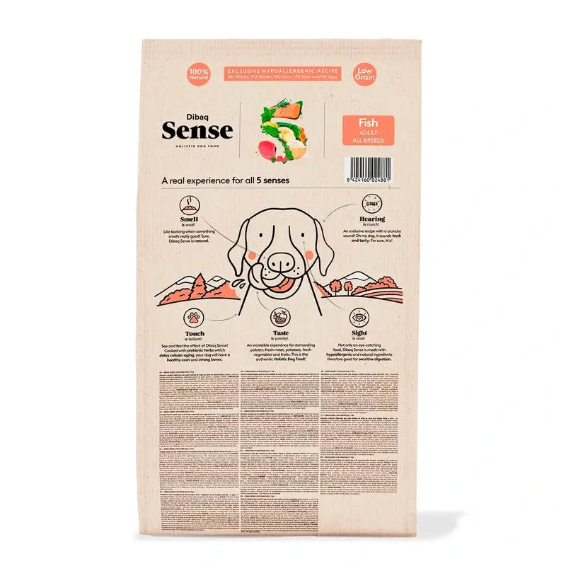 Dibaq Sense Low-Grain Fish Adult Dog Food, 12 kg