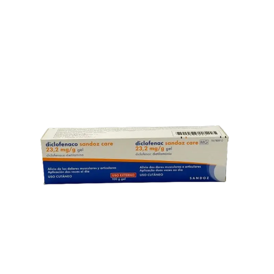 Diclofenac Sandoz Care 23,2 Mg / G Diclofenac Diethylamin Gel, 100 Gramm