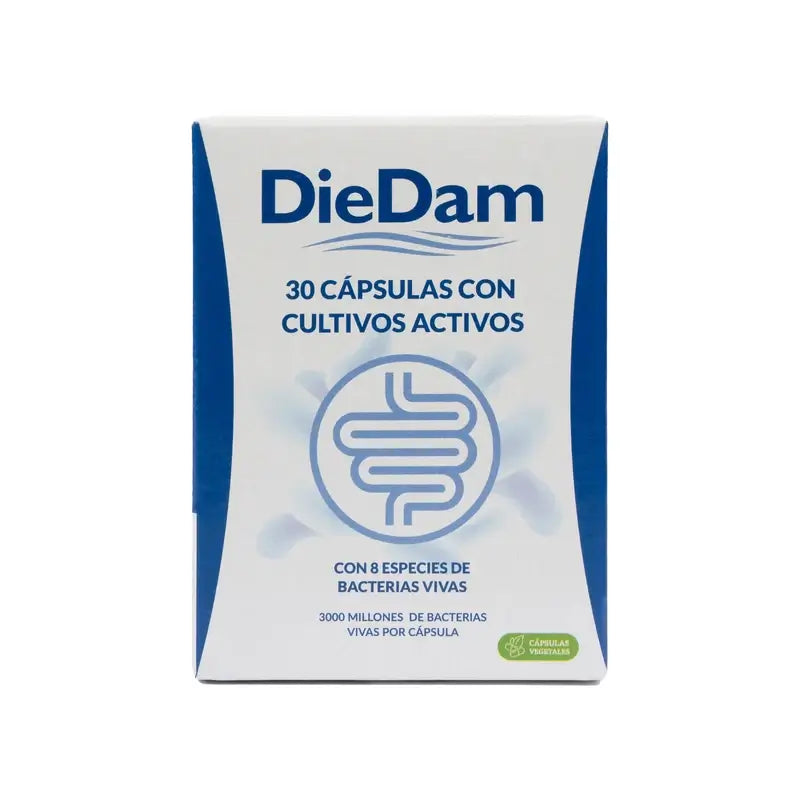 Diedam Probiotikum in magensaftresistenten Kapseln - Lactobacillus, Bifidobakterien und Inulin