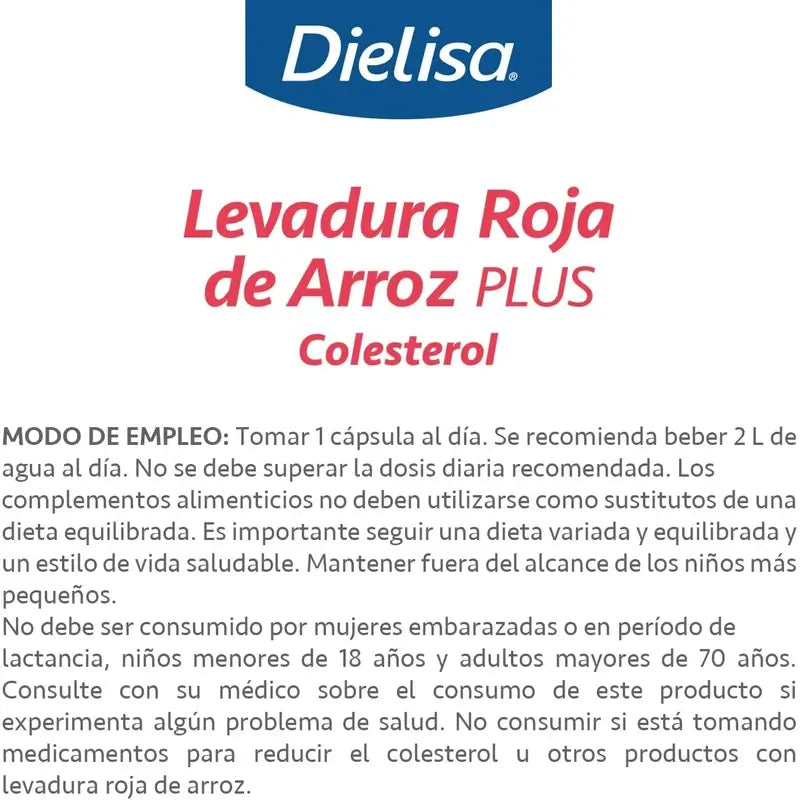 Dietisa Dts Roter Hefereis Plus, 60 Kapseln