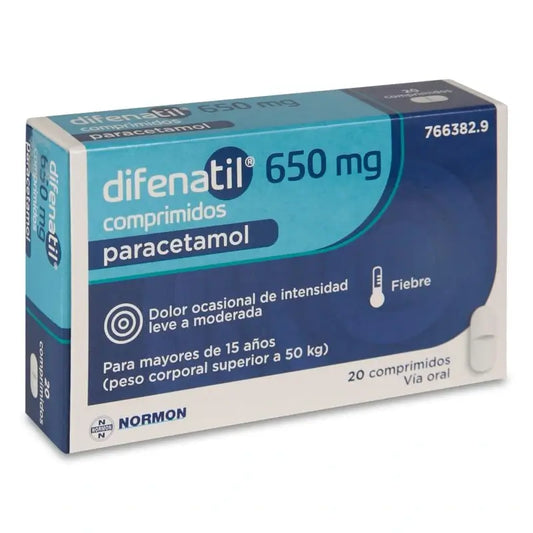 Difenatil 650 Mg, 20 Tabletten
