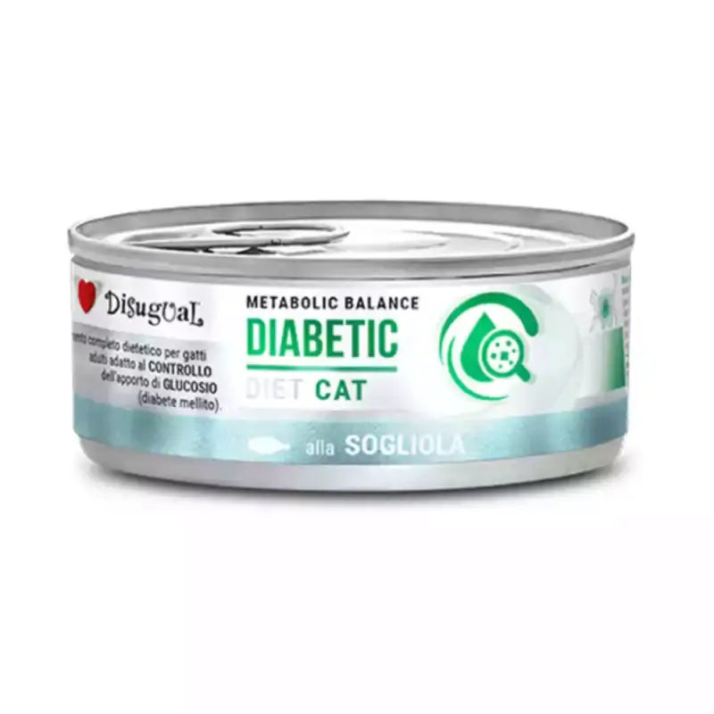 Disugual Diätfutter für diabetische Katzen mit Seezunge, 12 x 85