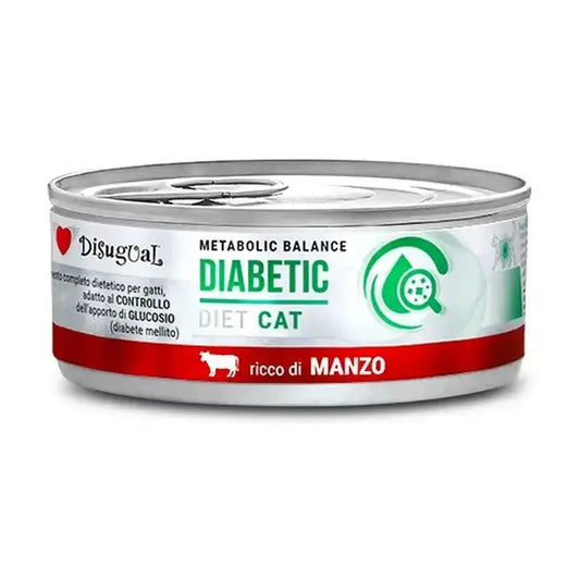 Disugual Diet Katze Diabetiker Rindfleisch 12X85Gr