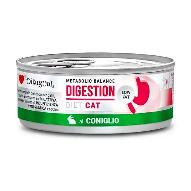 Disugual Diet Katze Verdauung Low Fat Kaninchen 12X85Gr