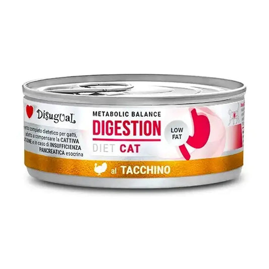 Disugual Diet Katze Verdauung Low Fat Truthahn 12X85Gr