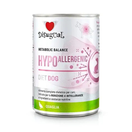 Disugual Diet Hund Hypoallergen Wachtel 6X400Gr