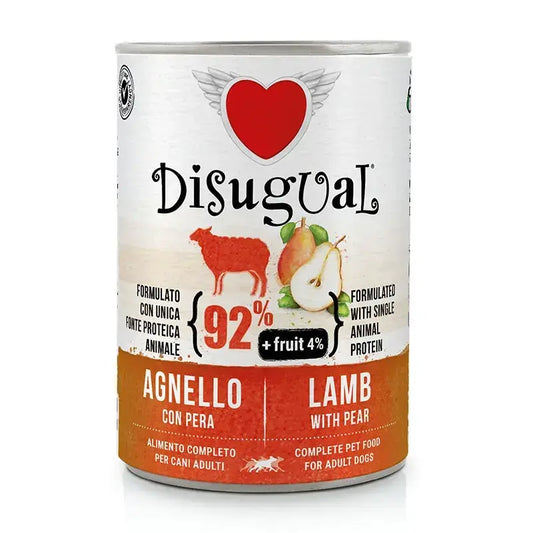 Disugual Obst Hund Lamm Birne 6X400Gr