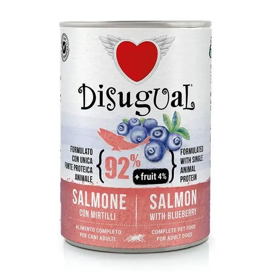 Disugual Obst Hund Lachs Heidelbeere 6X400Gr