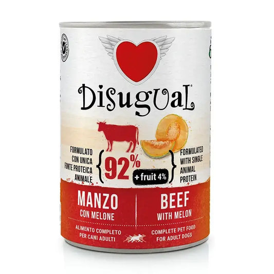 Disugual Obst Hund Rindfleisch Melone 6X400Gr