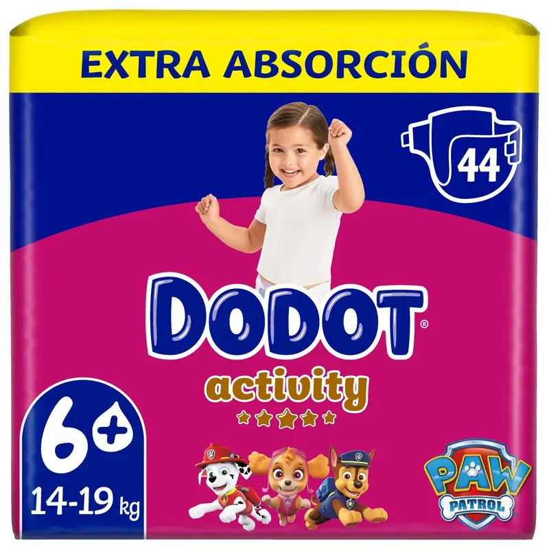 Dodot Activity Größe 6+ (+14 kg), 44 Windeln