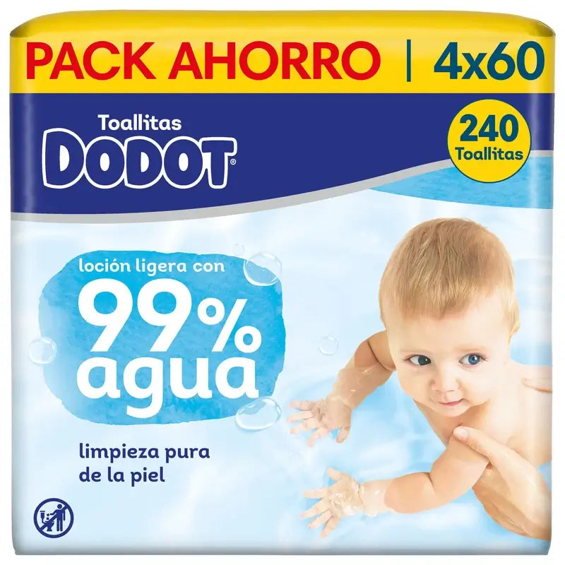 Dodot Tücher 99% Aqua, 4x60, 240 Stück.