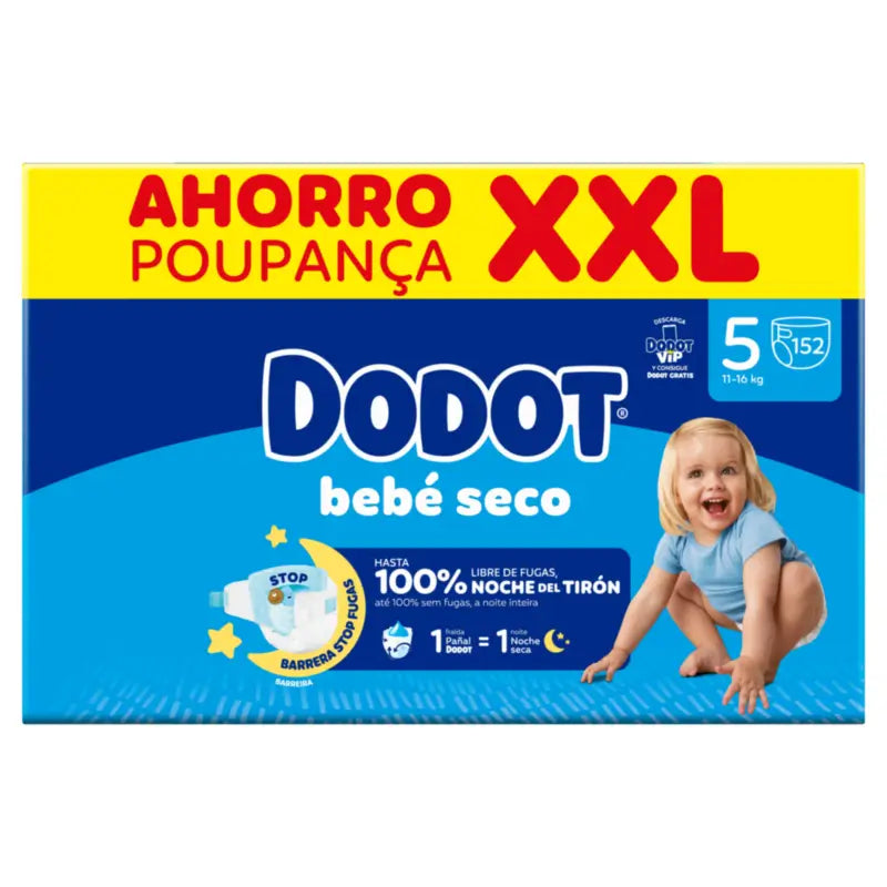 Dodot Baby Dry Größe 5, 152 Windeln