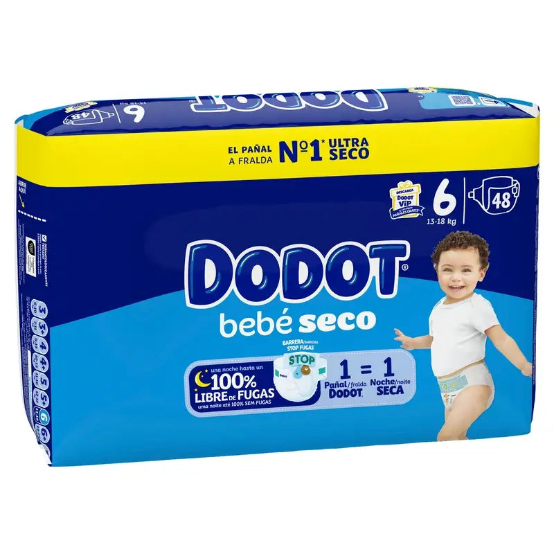 Dodot Baby Dry Nappy Size 6 - 48 Units