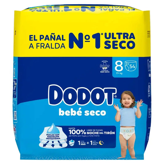 Dodot Bebé-Seco Größe 8, 54 Windeln