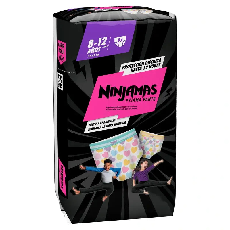 Dodot Ninjamas Größe 8 Herz, 9 Windeln