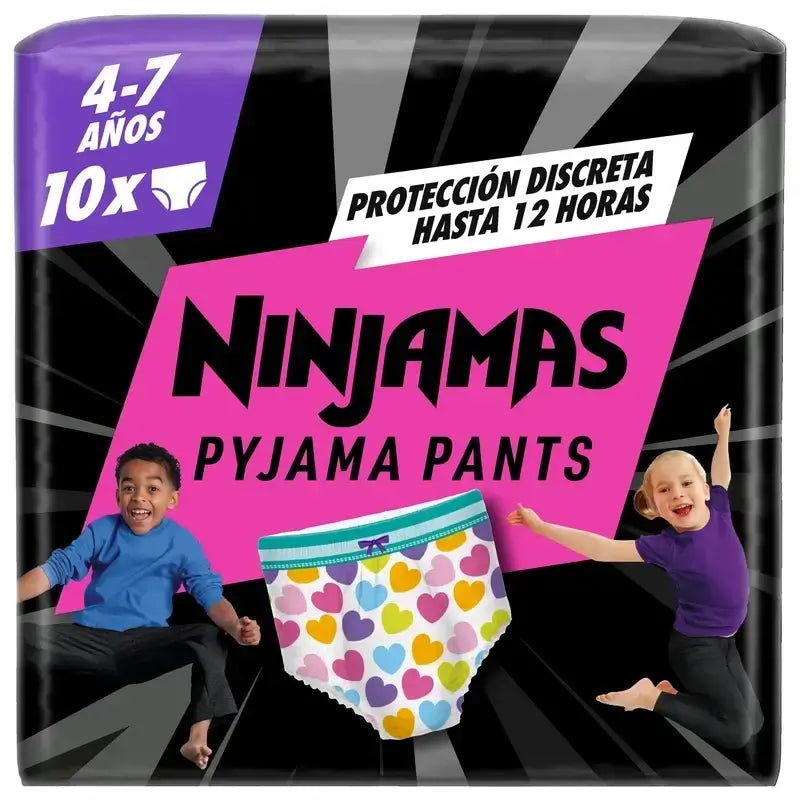 Dodot Ninjamas Größe 7 Herz, 2X10 Windeln
