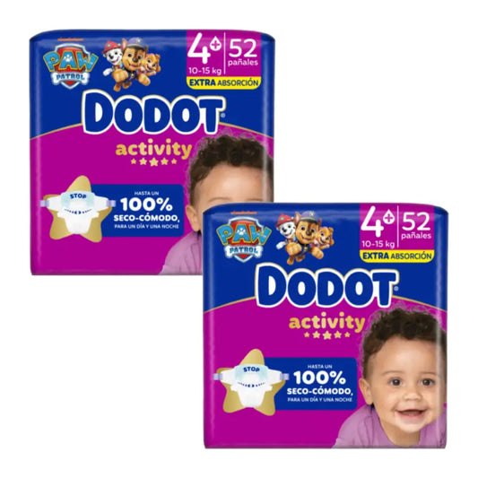 Dodot Activity Größe 4+ (10-15Kg), 52 Windeln
