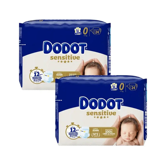 Dodot Sensitive Größe 0 Newborn, 48 Windeln