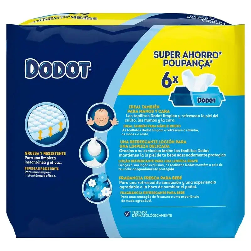 Dodot Baby-Feuchttücher, 2x384 Stück