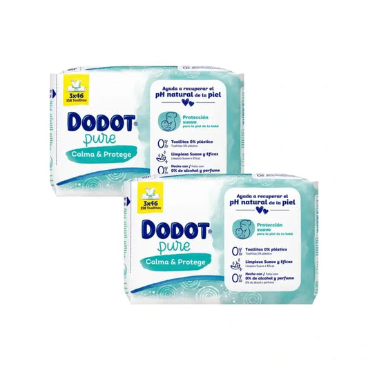 Dodot Pure Soothe & Protect Baby-Feuchttücher, 6 X 46 Stück