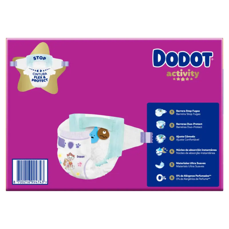 Dodot Activity Größe 6+, 14kg-19kg, 117 Windeln