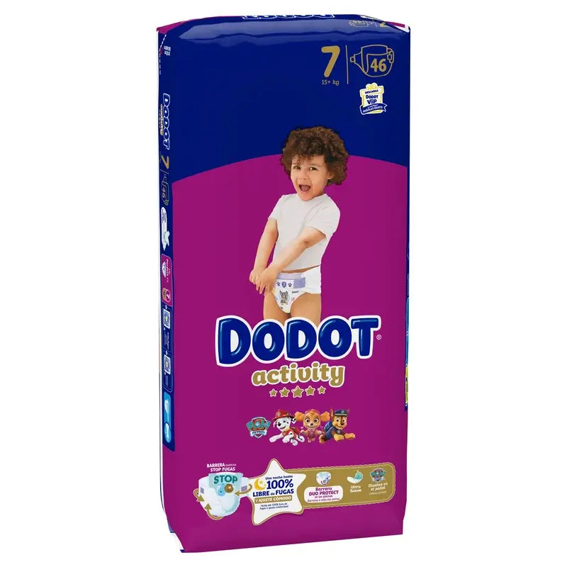 Dodot Activity Größe 7, 15kg+, 46 Windeln