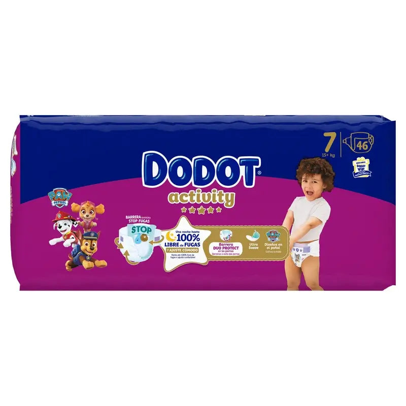 Dodot Activity Größe 7, 15kg+, 46 Windeln