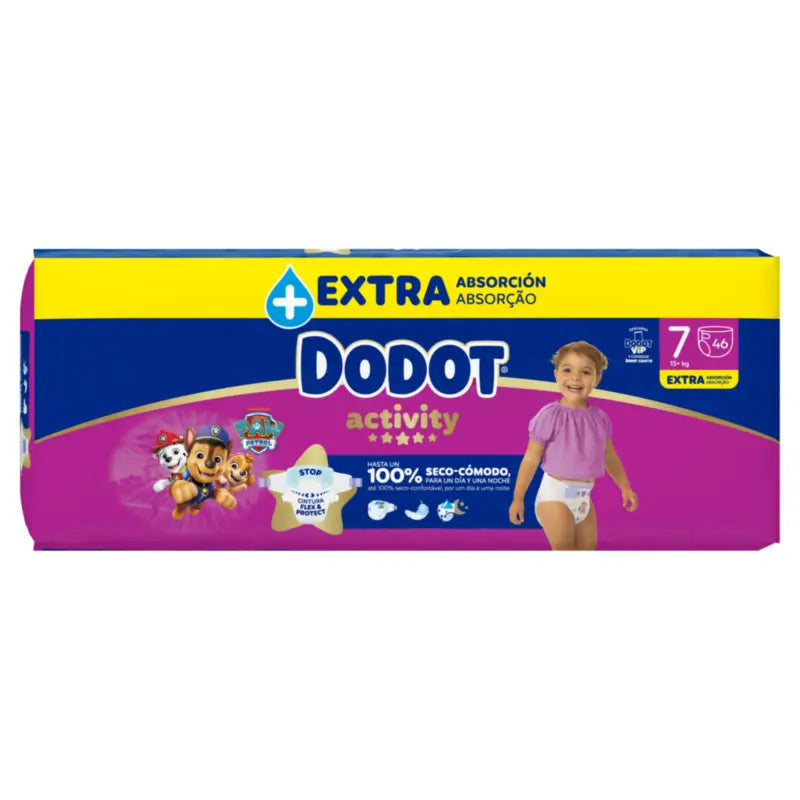 Dodot Activity Größe 7, 15kg+, 46 Windeln