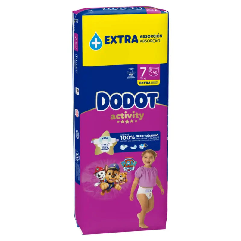 Dodot Activity Größe 7, 15kg+, 46 Windeln