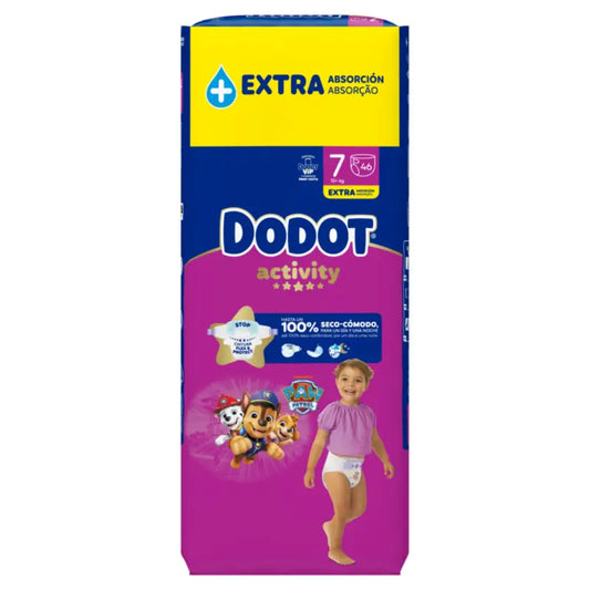 Dodot Activity Größe 7, 15kg+, 46 Windeln