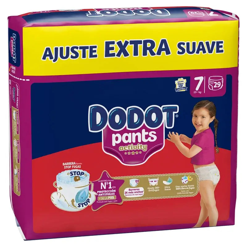 Dodot Activity Pants Windelhosen Größe 7, 15kg+, 29 Windeln