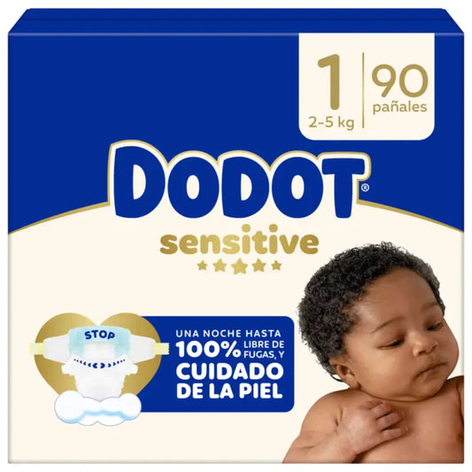 Dodot Sensitive Größe 1, 2kg-5kg, 90 Windeln