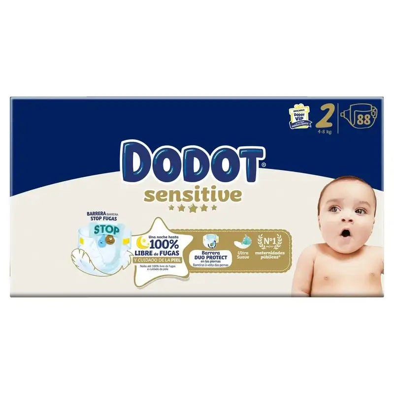 Dodot Sensitive Windel Sensitive Jumbo Pack Größe 2 , 3X88 Einheiten