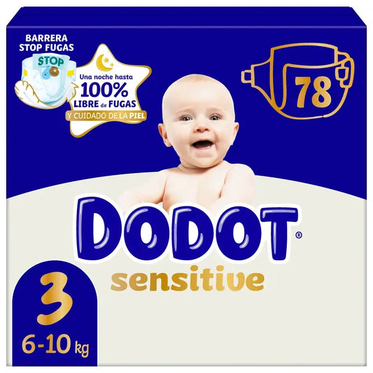 Dodot Sensitive Größe 3, 6kg-10kg, 78 Windeln