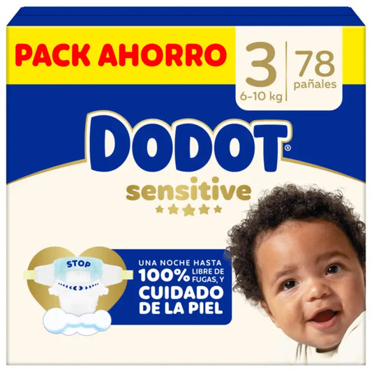 Dodot Sensitive Größe 3, 6kg-10kg, 78 Windeln